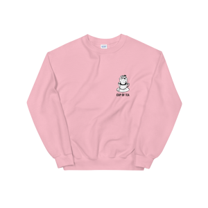 Cup of tea sweater in pink by Jonn Designs